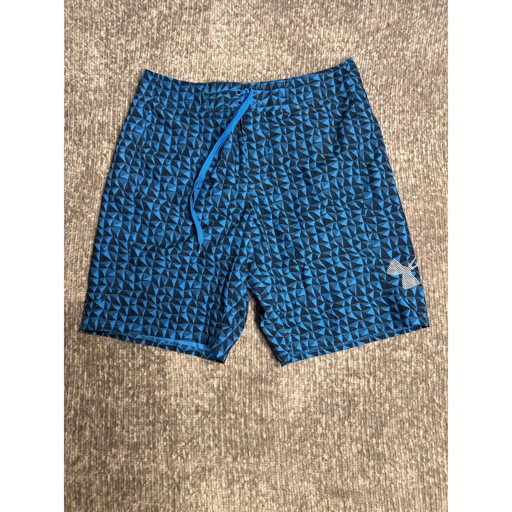 Under Armour 36 Bergwind Board shorts Swimsuit Blue Storm Heat Gear